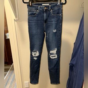 Levis 721 high rise skinny jeans